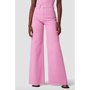 Hudson James High Rise Wide Leg Jean Fuchsia Pink Sz. 29